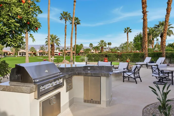 BBQ and refrigerator