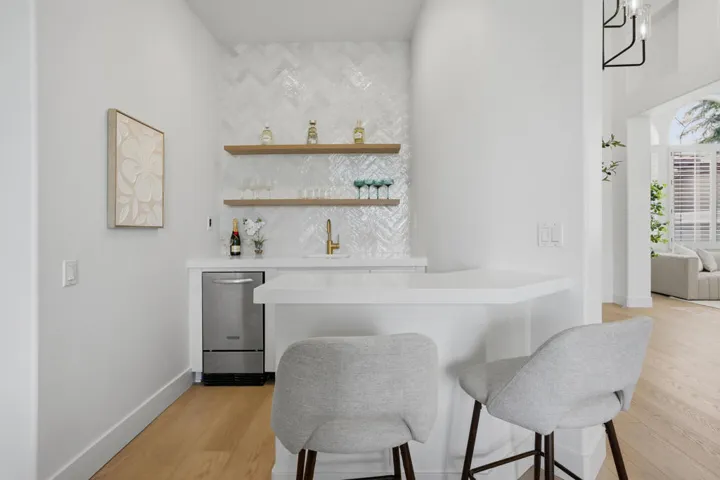 New bar coutertop and fixtures