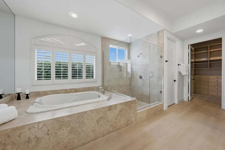 Primary travertine tub