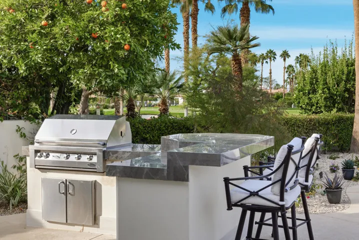 New Stone countertop BBQ