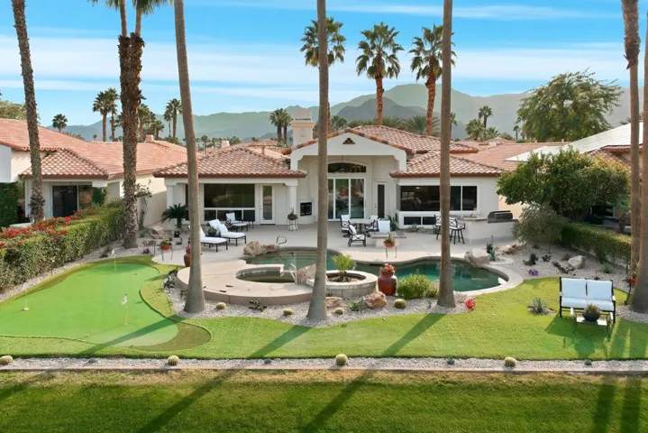 Pool and putting green