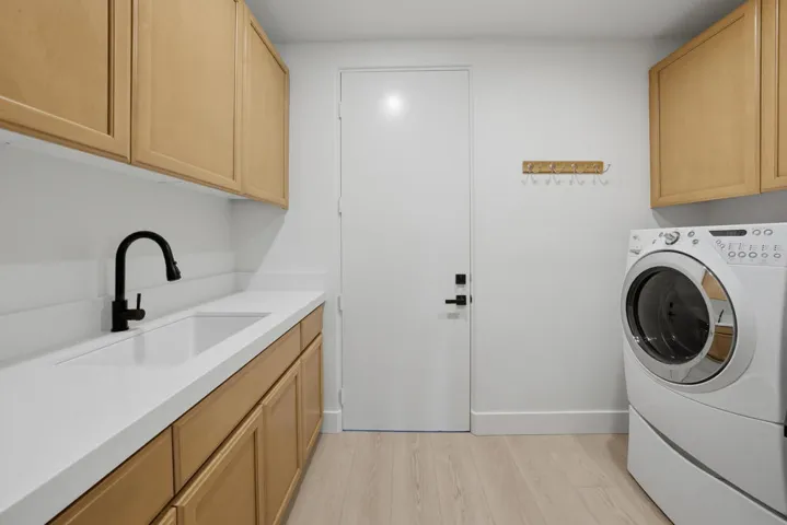 Laundry to garage