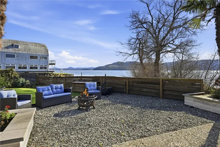 Gravel Fire Pit Area