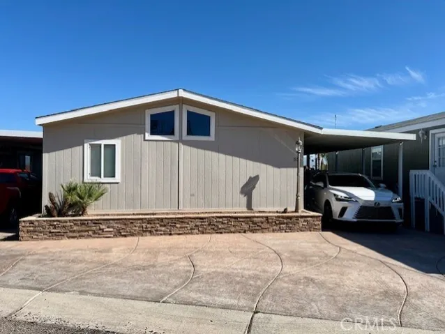 Front with additional parking.