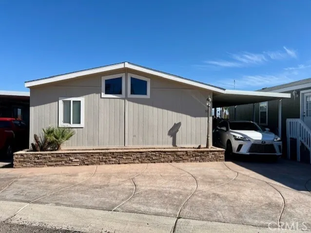 Front with additional parking.
