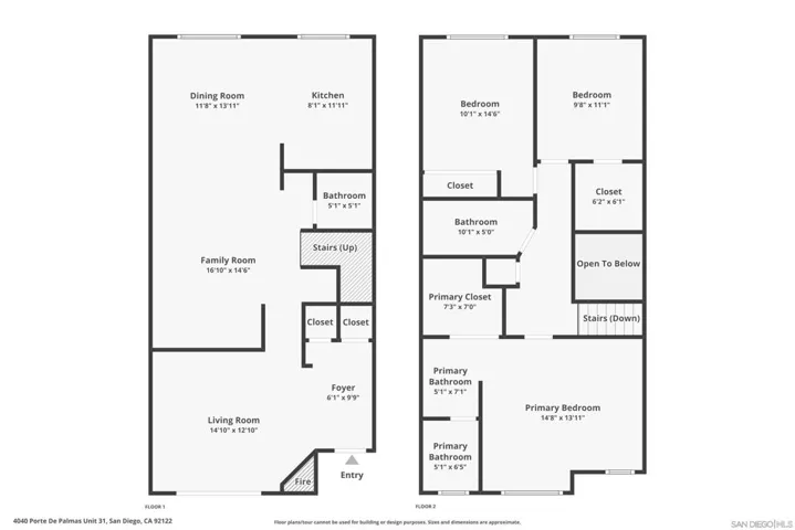 First and Second story floorplans combined