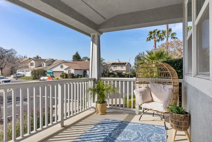 Balcony with a residential view