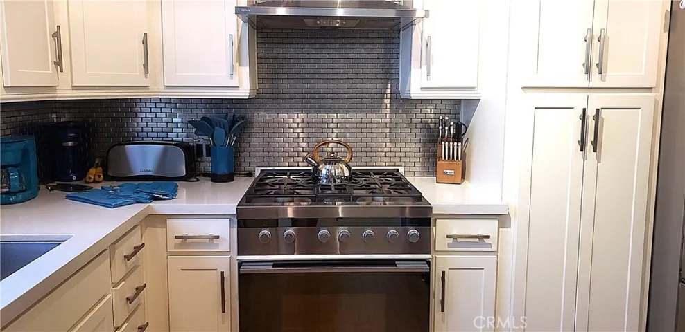 Updated kitchen with stainless steel appliances