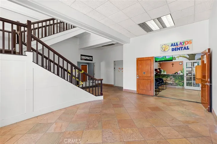 Elevator and stairs