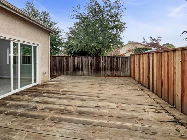 View of deck