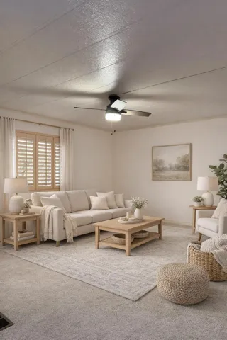 AI Staged Living Room