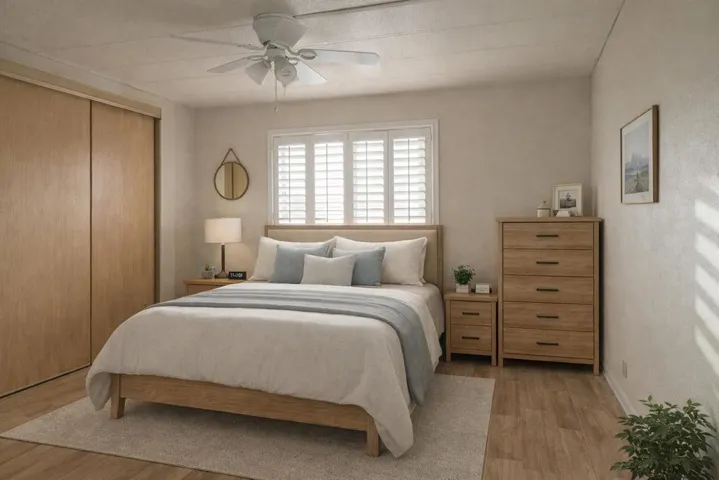 AI Staged Primary Bedroom