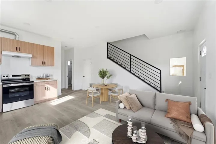 ADU Kitchen and Living Room / Virtually Staged