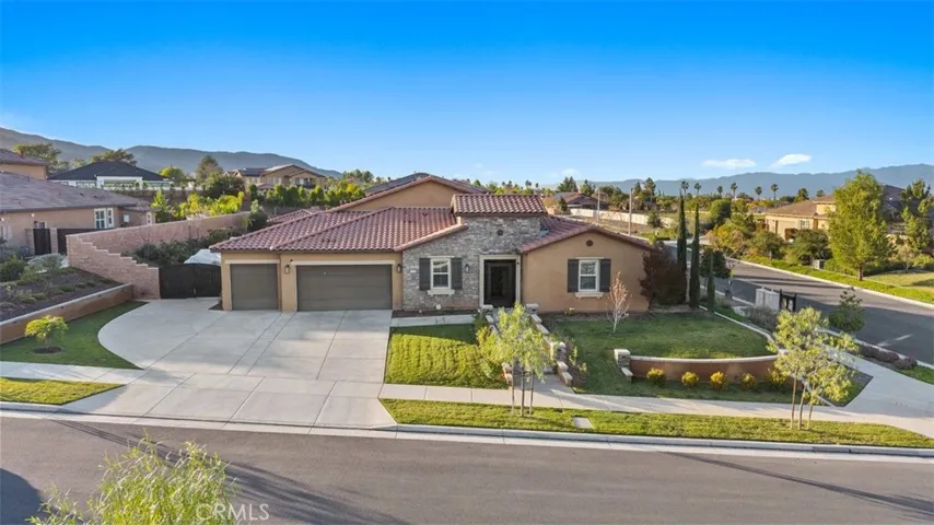 Aerial Shot of the front of the house