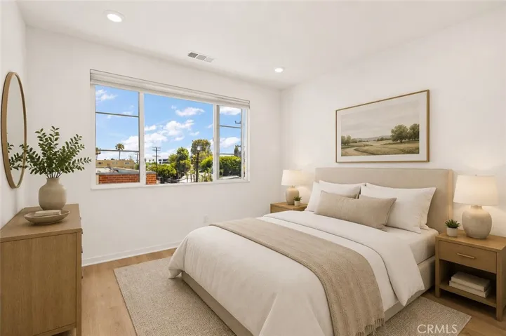 Primary bedroom virtually staged