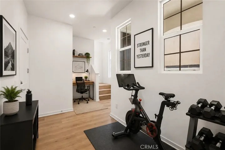 gym/office/flex space virtually staged