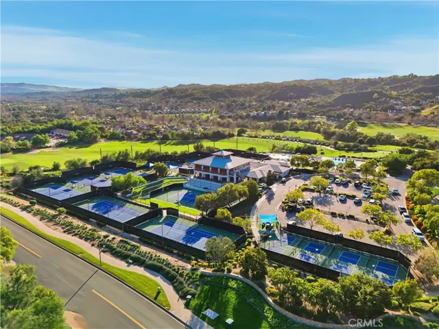 VIEW OF TENNIS COURTS AND SPORTS CLUB