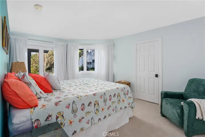 4TH BEDROOM TO RIGHT OF LIVING 
ROOM DOWN STAIRS WITH DOORS TO PATIO.