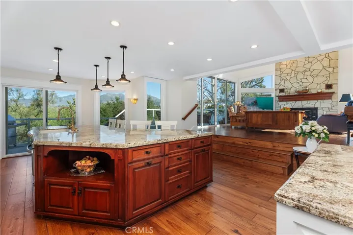 VIEW OF LIVING ROOM FRON KITCHEN