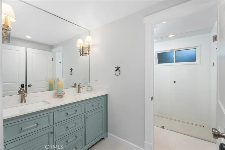 DOWNSTAIRS FULL BATH WITH DOUBLE VANITY