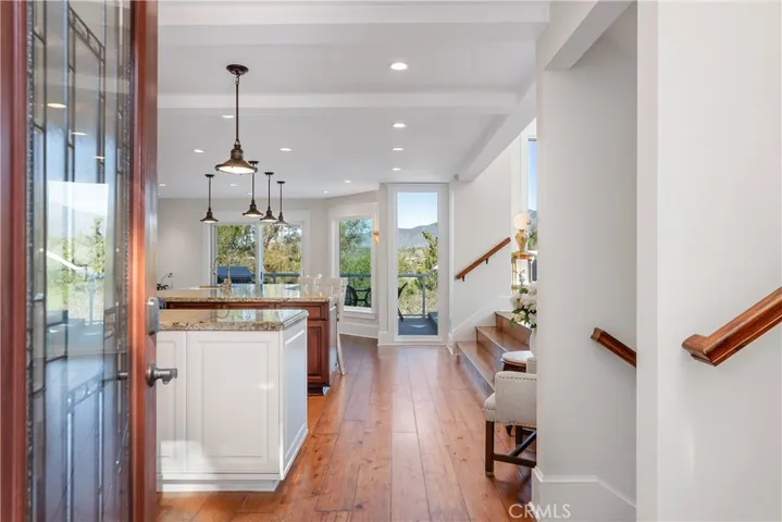VIEW FROM OPEN FRONT DOOR