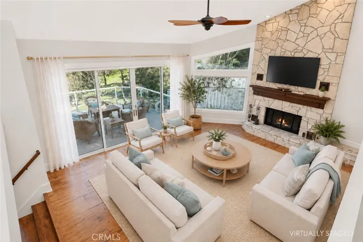 LIVING ROOM VIEW - VIRTUALLY STAGED