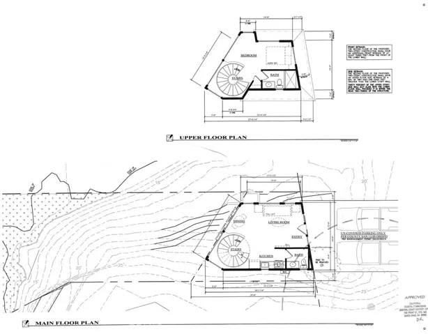 Main level and Upper Level
