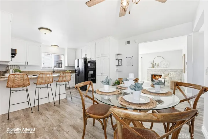 View of Living Room Fireplace