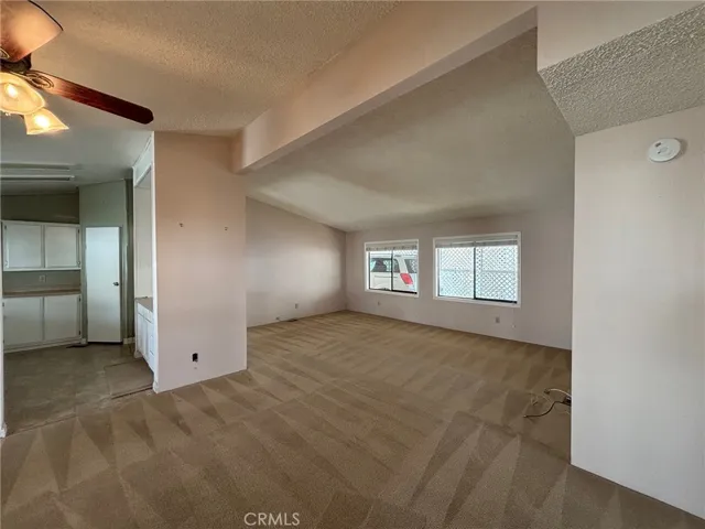 Living room and kitchen view.