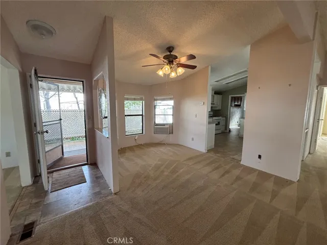 Front door and dining area.