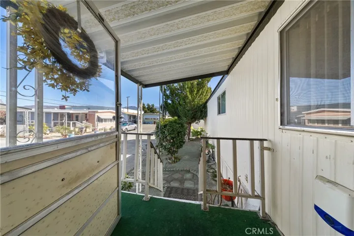 View from front enclosed porch