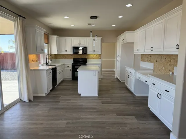 View of the kitchen from the family room