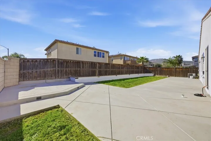 REAR YARD AND PATIO