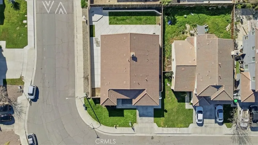 AERIAL OF THIS 7400 SQ FT CORNER LOT