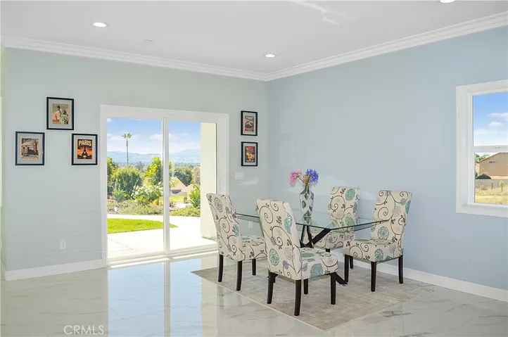 Choose your view! You can set up the dining space here or use this as extended living space because ...