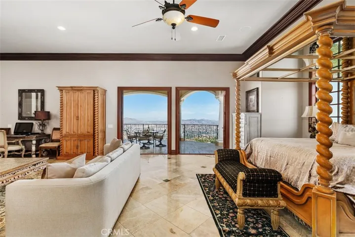 Master suite with private covered patio.