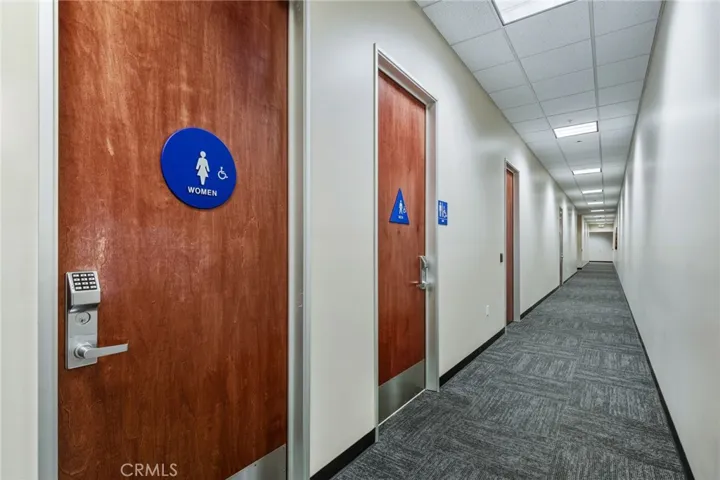 2 more public rest rooms Upstairs shared space