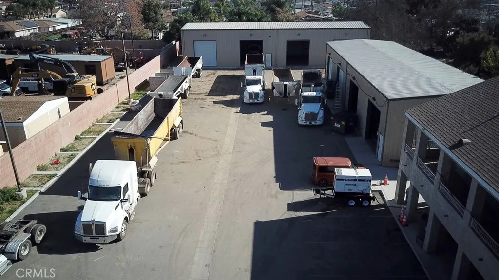 Ample Truck, Trailer, Office parking.  View from West looking East