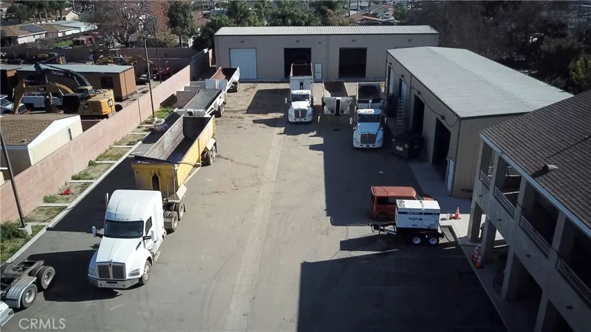 Ample Truck, Trailer, Office parking.  View from West looking East