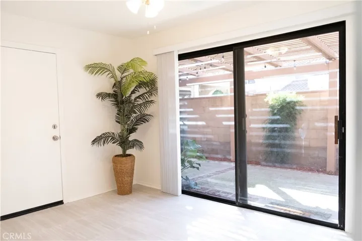 dining room leads to backyard and garage
