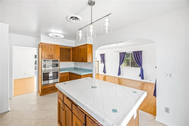Kitchen island for extra prep and storage space