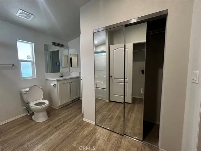 Second closet in bathroom