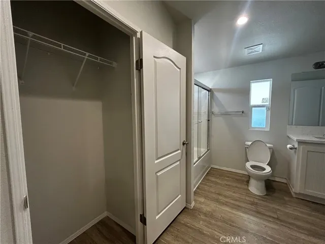 Closet in bathroom