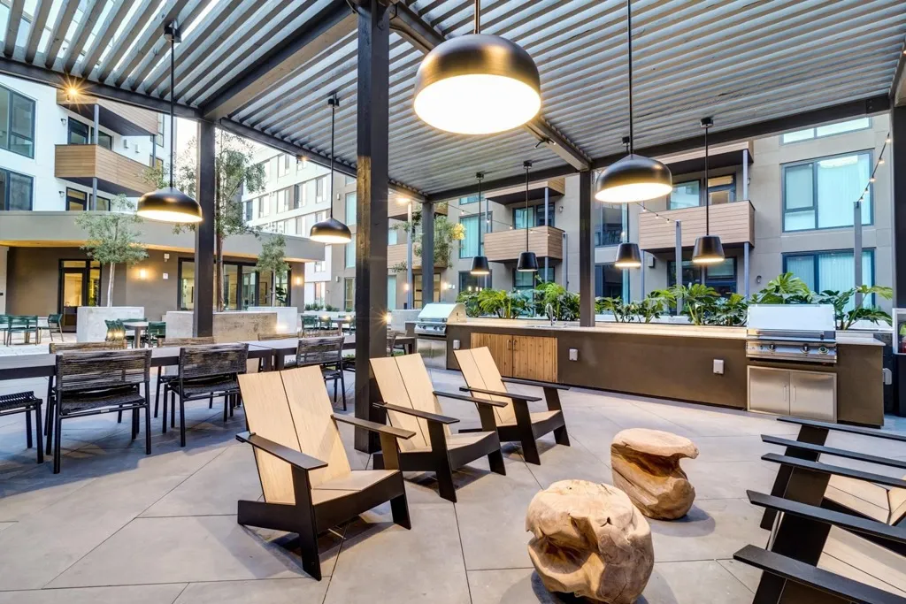 Community lobby featuring a high ceiling