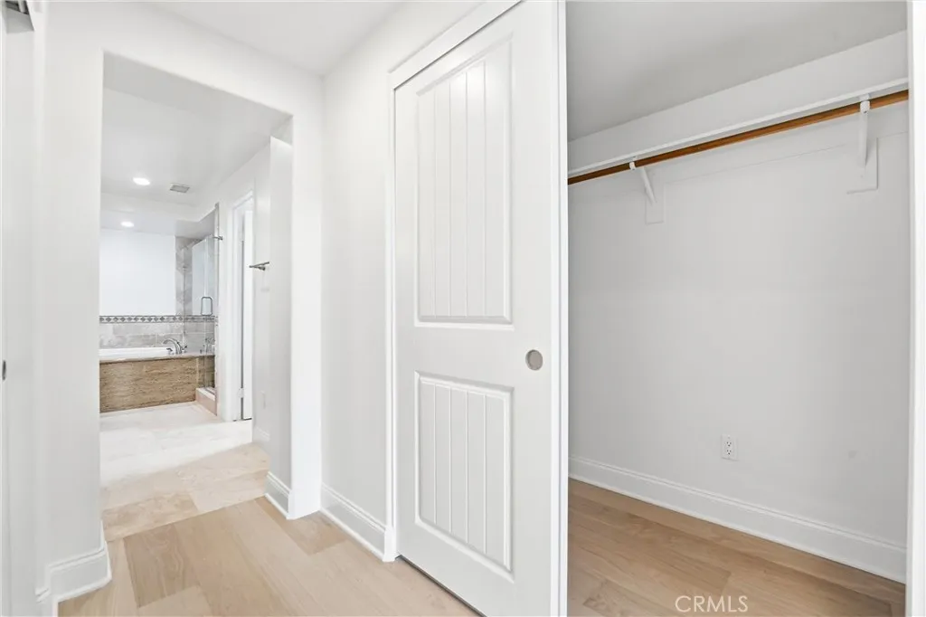 Closets line hallway to your Master Bath