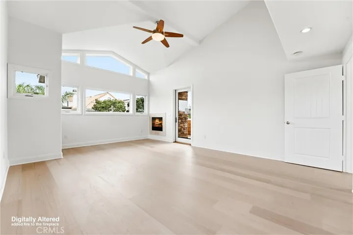 Voluminous Master Suite including a fireplace and outdoor private patio
