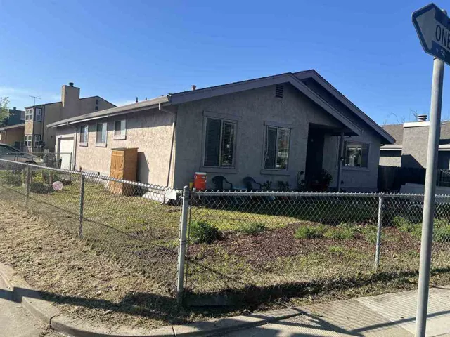 View of front of home with stucco siding