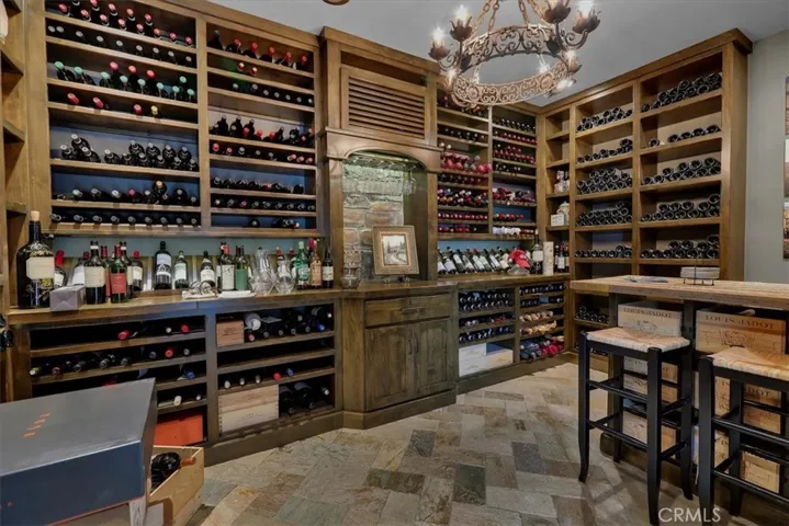 Custom built Wine cellar with temp control AC