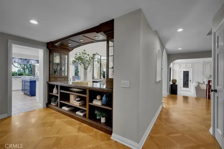 Custom built-ins and bar area