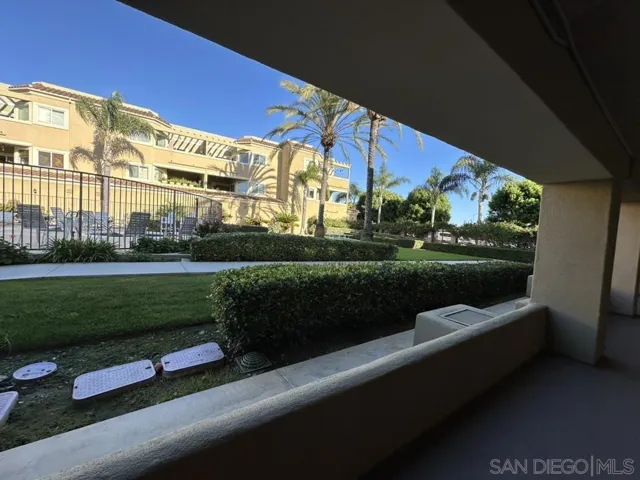Outdoor hallway to the pool/spa, courtyard